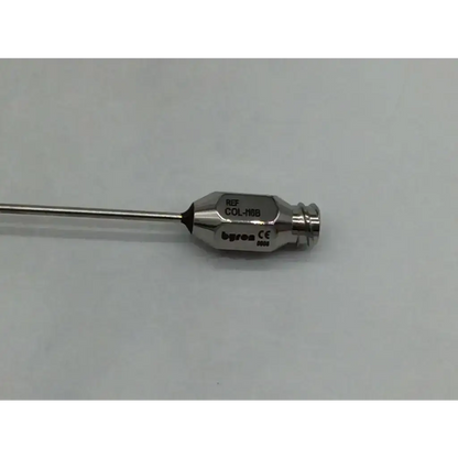 Stainless steel coleman infiltration style surgical needle with hexagonal handle engraved ref col-h0b byron brand