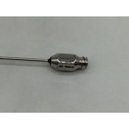 Stainless steel surgical needle holder with hexagonal head and engraved model number for coleman infiltration style cannula liuposuction