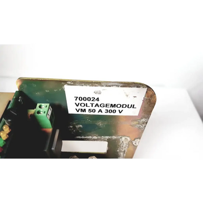 A weathered green metal bystronic module vm 50a voltage module for 50a 300v power supply applications
