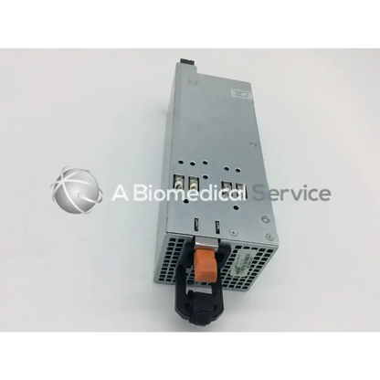 Silver metallic dell 570w rps power supply unit psu with black and orange connectors for reliable server power