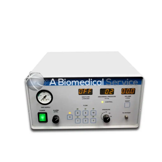White rectangular Cabot Medical System 3000 device with digital displays control buttons and a pressure gauge