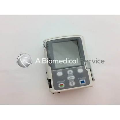 White and gray cadd solis vip 2120 infusion pump with digital display control buttons and sleek plastic casing