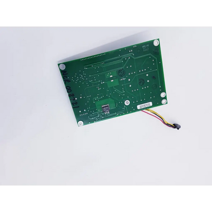 Green rectangular camino neurocare power board ps output with silver solder points and multi-colored wire extension