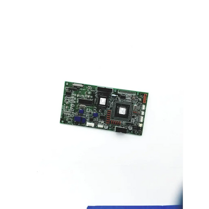 Green rectangular canon bh8-2205-03 board with black and blue electronic components for electronics applications