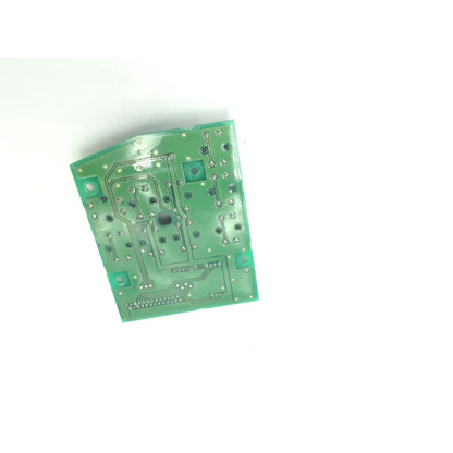 Green rectangular printed circuit board with silver solder points and traces for canon bh8-2290-1 product