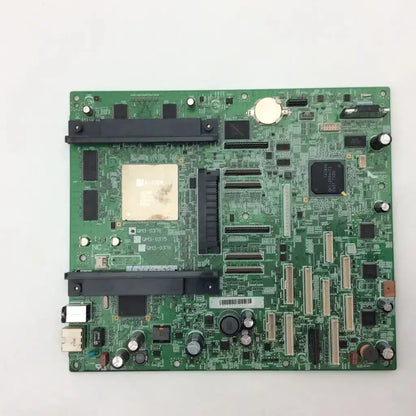 Green circuit board with black components and silver connectors for canon image prograf ipf-5000 main board