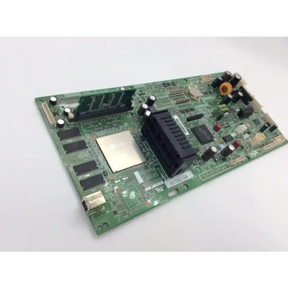 Green circuit board with silver processor and black components for canon qk12881 ipf700 printer motherboard main control board