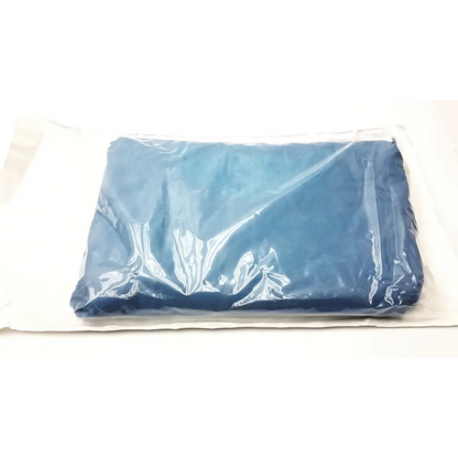 Cardinal health arthroscopy drape convertors 9414 navy blue fabric health arthroscopy drape sealed in clear plastic packaging