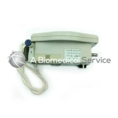 Beige casmed cas 740 vital signs monitor with coiled cord and blue button for accurate vital signs tracking