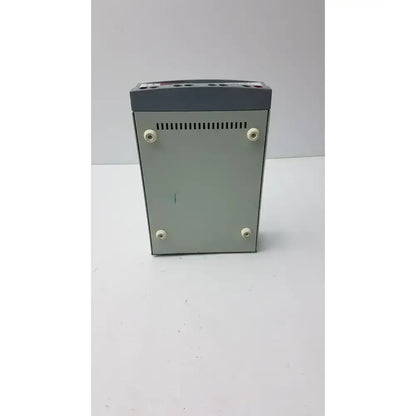 Gray rectangular CBS Scientific EPS-300 IIV 300V electrophoresis power supply back panel with vent and four white screws