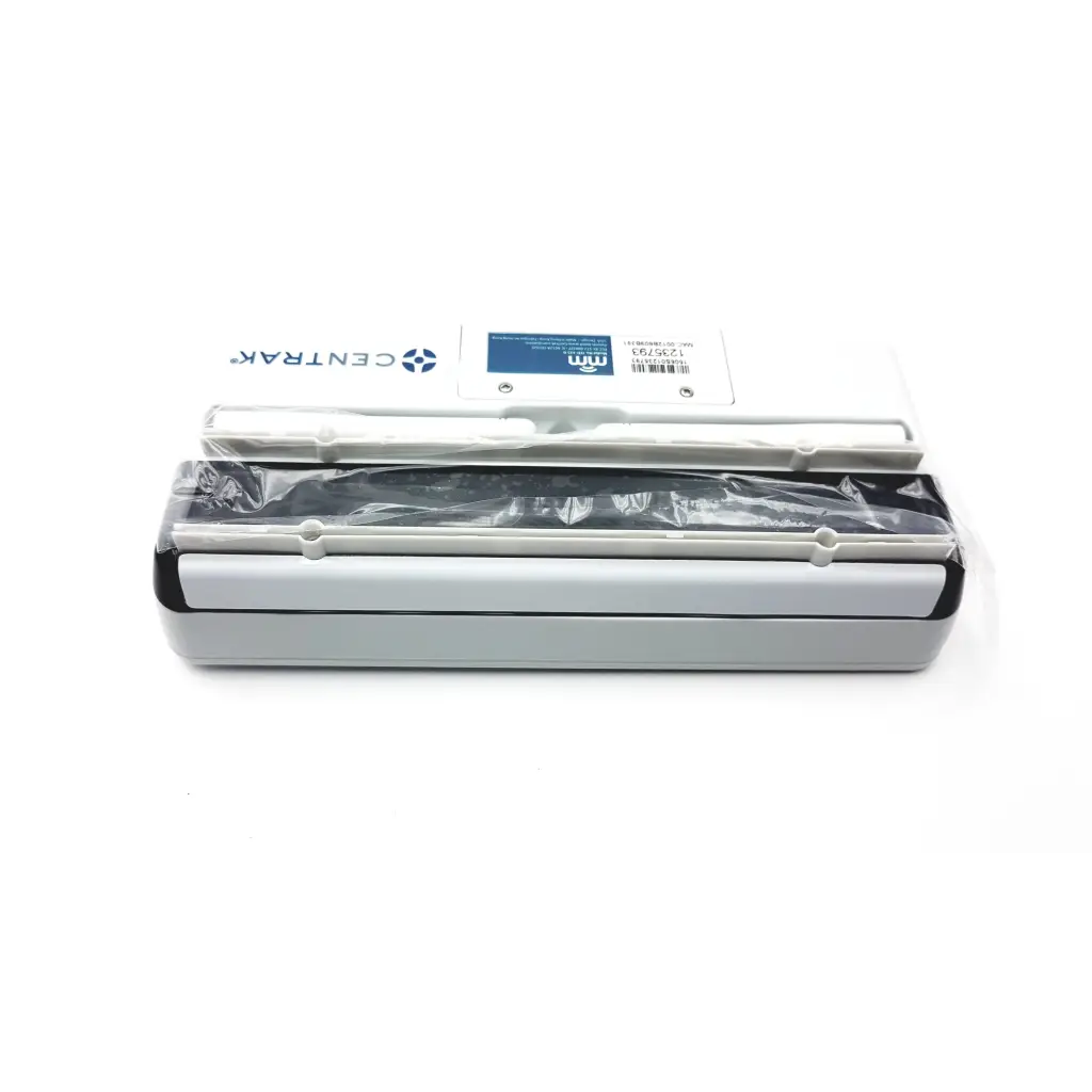 Silver and black cenTrak vacuum sealer machine with sleek rectangular design for monitor itdk-325 g ab3-7 use