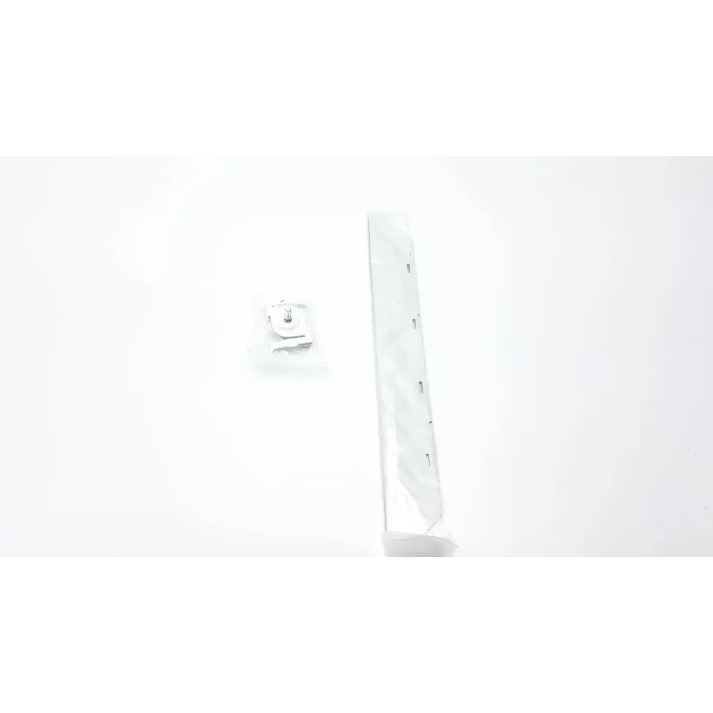 White plastic wall mount bracket with small metal screw component for centrak monitor itdk-325 g ab3-7 installation