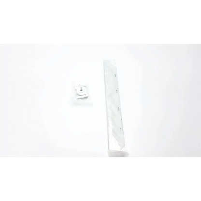 White plastic wall mount bracket with small metal screw component for centrak monitor itdk-325 g ab3-7 installation