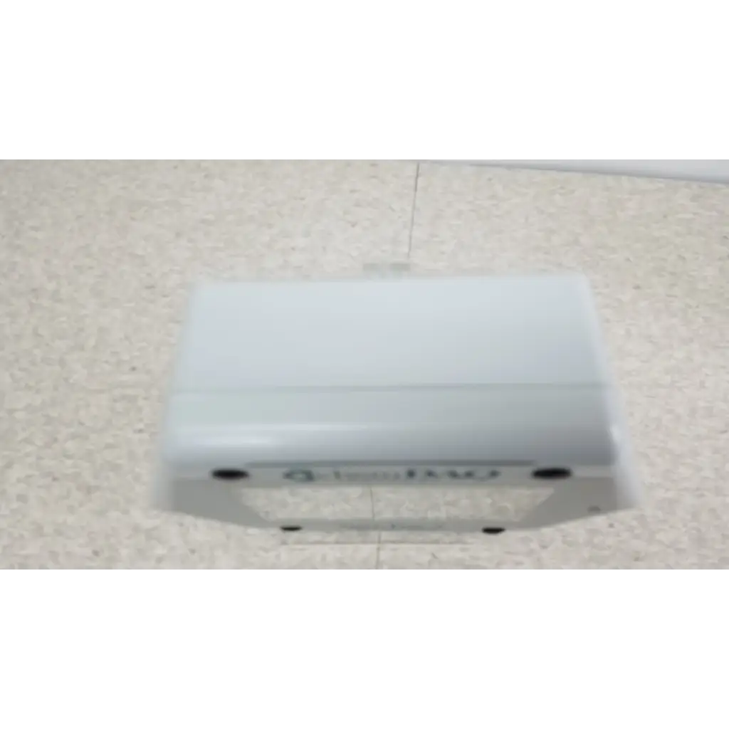 White rectangular wall-mounted fixed gas monitor with frosted glass cover and metallic frame for safety detection