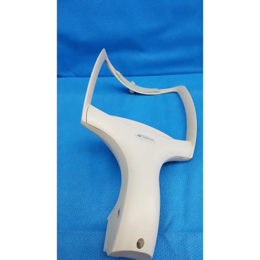White plastic chin rest forehead rest frame with curved handle for trc-nw6s non-mydriatic retinal camera