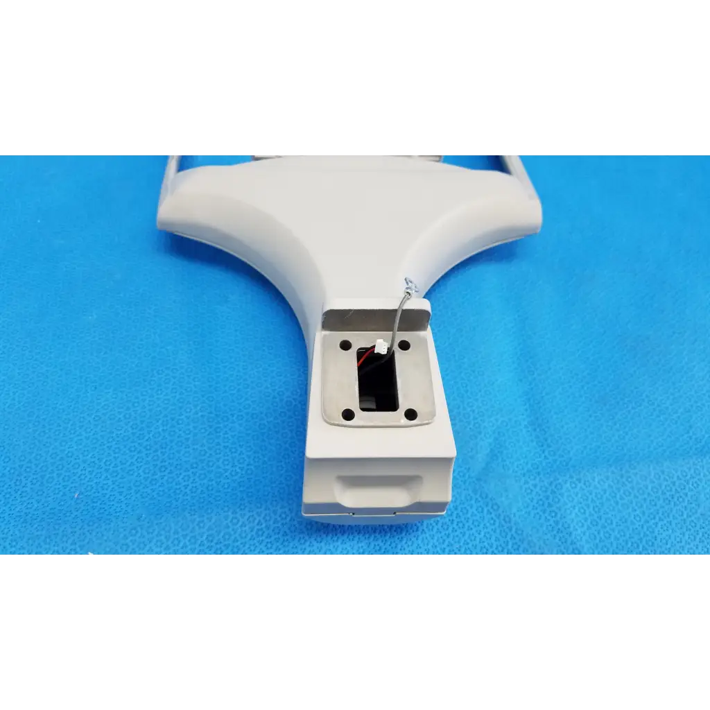 White plastic chin rest forehead assembly frame with integrated battery compartment for trc-nw6s retinal camera