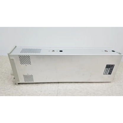 Silver metallic chroma 63107 electronic load module with perforated ventilation panels and black label on the side