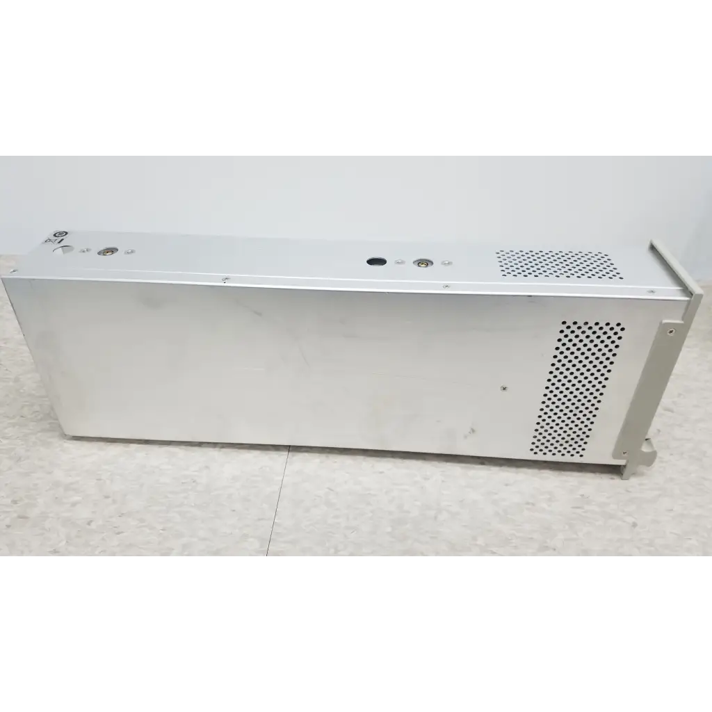Silver metallic chroma 63107 dc electronic load module with perforated ventilation panels and mounting hardware