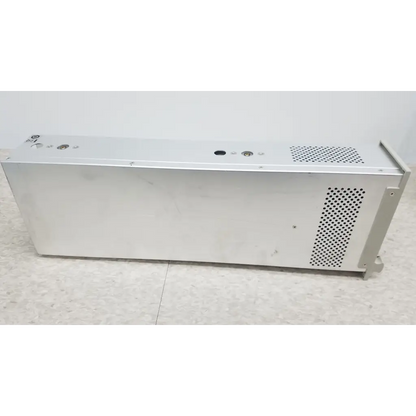 Silver metallic chroma 63107 dc electronic load module with perforated ventilation panels and mounting hardware