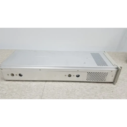 Silver metallic chroma 63107 dc electronic load module with perforated ventilation panels and mounting brackets