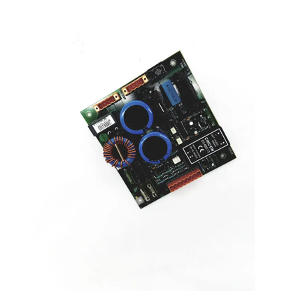 Black cincon ec4be13 m1321cdw board with blue circular capacitors copper inductor and red edge connectors