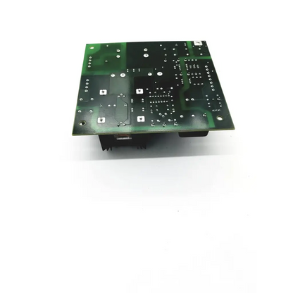 Green rectangular cincon ec4be13 m1321cdw printed circuit board with silver solder points and component mounting holes