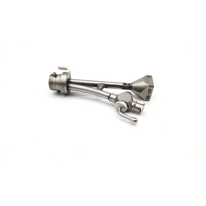 Stainless steel circon acmi m2-159 endoscopy sheath bridge with curved handle and precision-engineered tip