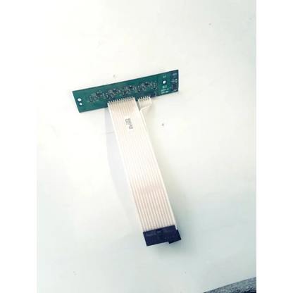 Green circuit board rev c bbcb3-8c with white flexible ribbon cable attached for bbcb3-8c product 99400876