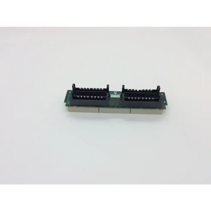 Black plastic cisco 73-8478-04 series module backplane board with green circuit board and silver metallic contacts back side