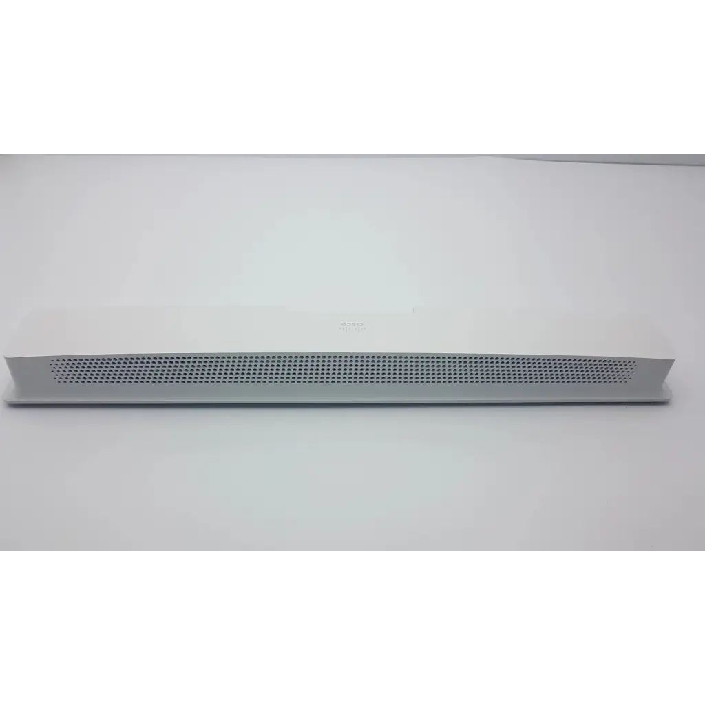 Silver metallic mesh speaker grille of cisco webex quad camera ttc8-10 with sleek modern design