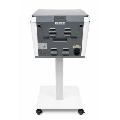 CleanSlate UV hospital-grade mobile device sanitizer showing gray and white back panel with ventilation grilles