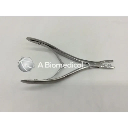 Silver codman 2084r forceps with curved precision jaws and sleek metallic finish made of surgical steel