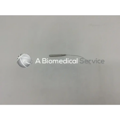 Silver metal symmetry dilator garret with textured handle and 1.0mm thin wire tip 5 1/2 in 140mm length