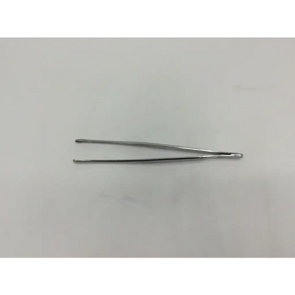 Silver metal codman 30-4221 russian tissue forceps with slender pointed tips and smooth finish for precise tissue handling
