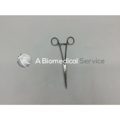 Sterling silver surgical rochester ochsner forceps with rounded handles and pointed tips model Codman 34-4130