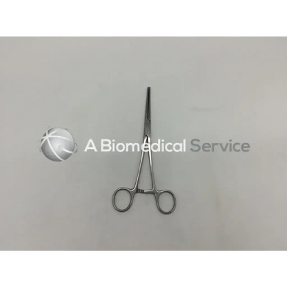 Sterling silver polished Codman 34-4130 Rochester Ochsner forceps with rounded handles and sleek finish
