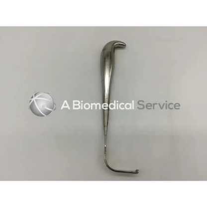 Silver codman 50-1065 laminectomy retractor with curved handle and 2 inch depth blade ac5-368 for surgical use