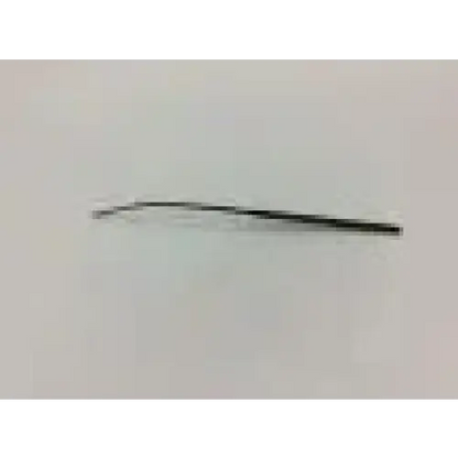 Black metal cooley curved atrial rake retractor with a slender curved design for surgical training use