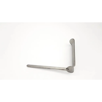 Stainless steel kelly retractor codman 50-4569 with polished finish and l-shaped design for surgical use