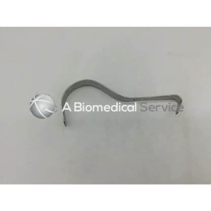 Silver metallic deaver retractor codman 50-5631 with curved design and dual ends for tissue gripping retractor ad5-104 121322sm