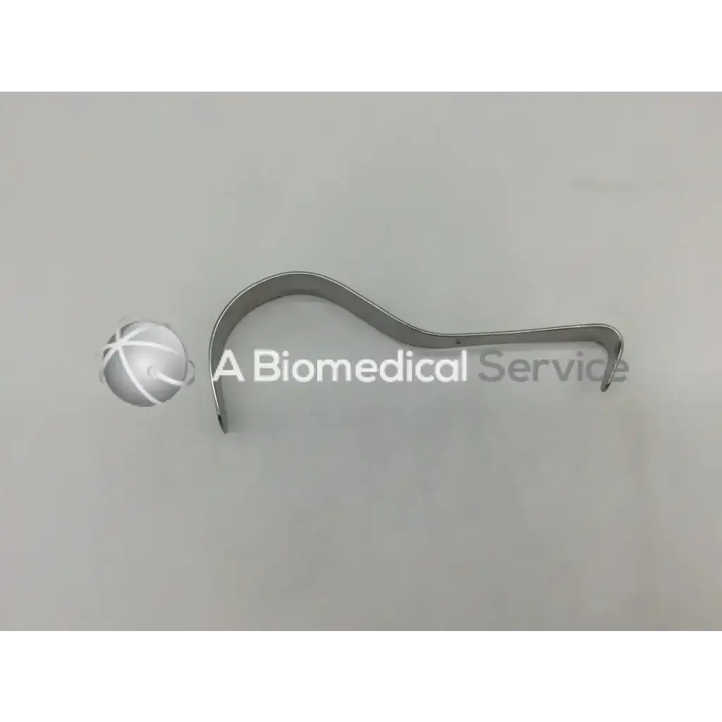 Silver-colored stainless steel deaver retractor ad5-104 with curved design and polished finish for surgical use