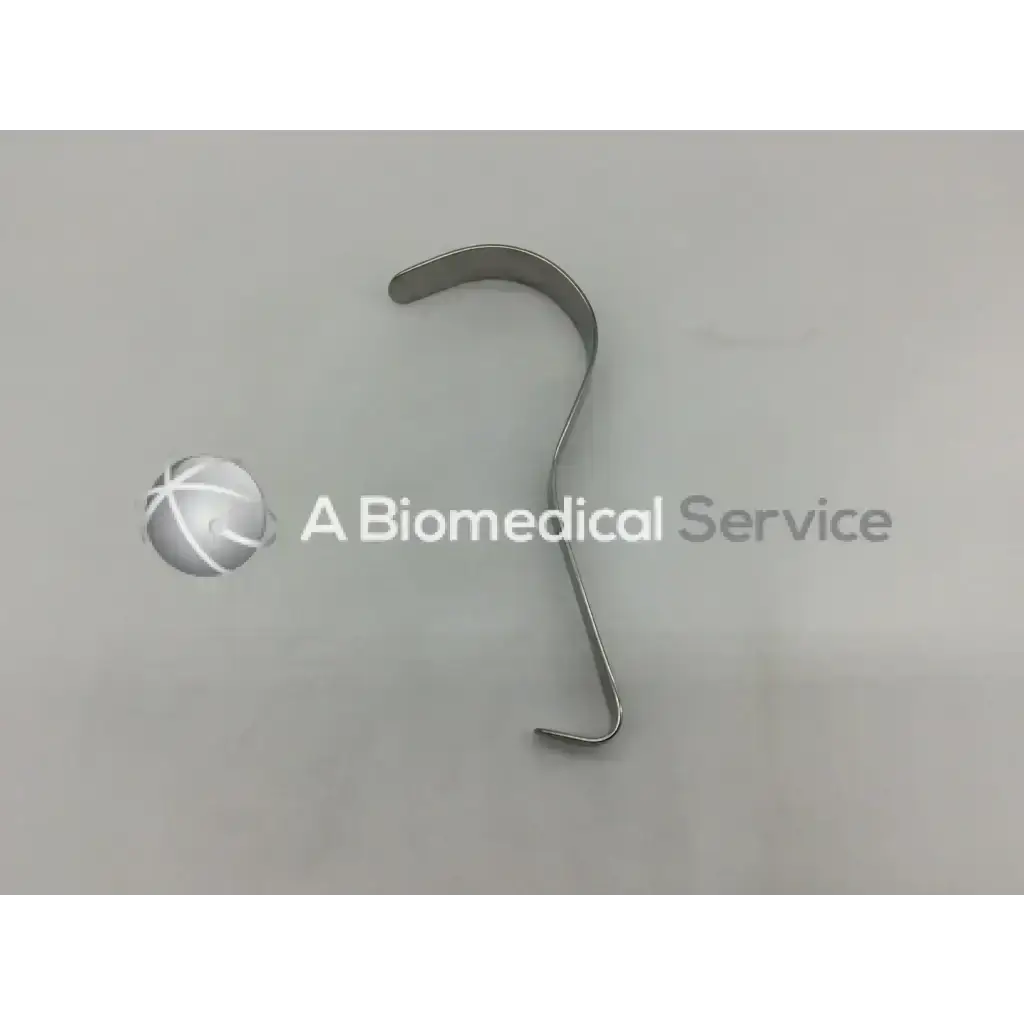 Silver-colored curved metal deaver retractor codman 50-5631 with s-shape design for surgical use