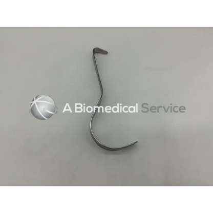 Silver codman deaver retractor with curved s-shaped design polished metallic finish for surgical use ad5-104