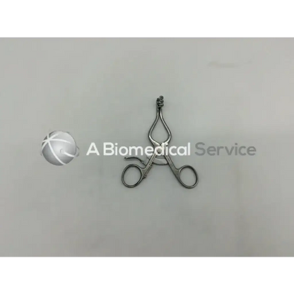 Stainless steel weitlaner retractor ad5-216 with twisted handle and circular finger loops for surgical use