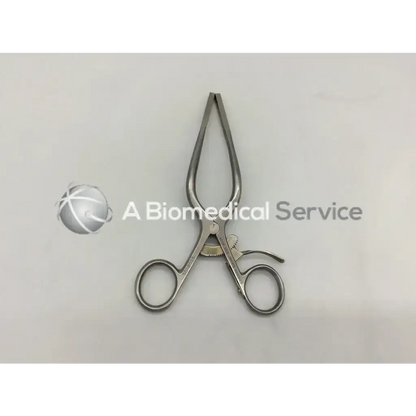 Stainless steel cardiovascular garett peripheral vascular retractor with curved locking handles and rounded grips