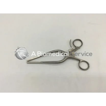 Stainless steel cardiovascular garett peripheral vascular retractor with curved handles and pointed tip