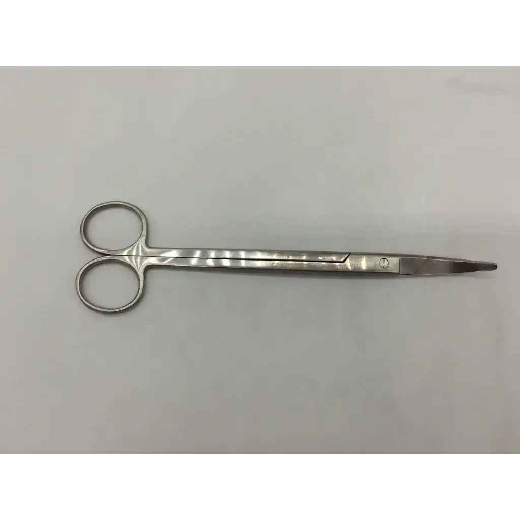 Silver codman 54-4151 jorgenson scissors with polished metallic finish and fine pointed blades for surgical use