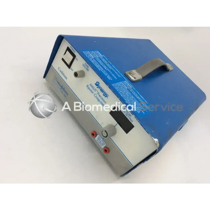 Blue and silver codman 80-1187 synergy malis precision bipolar coagulator with metal handle for precise surgical use