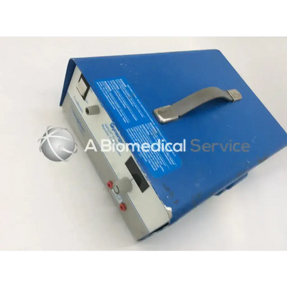 Blue and silver codman 80-1187 synergy malis precision bipolar coagulator with metal handle and control knobs on side