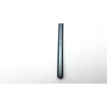 Black metal file codman 80-1530 with textured serrated edge and engraved markings for biomedical service replacement parts